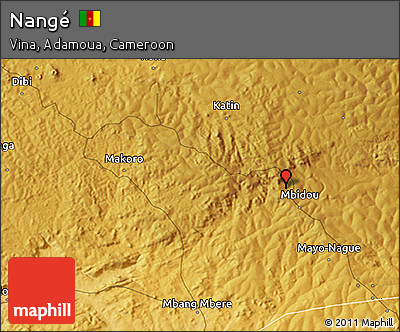 Physical 3D Map of Nangé