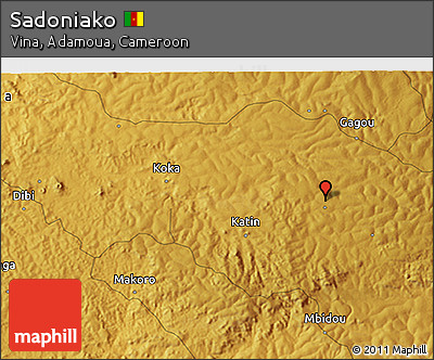 Physical 3D Map of Sadoniako