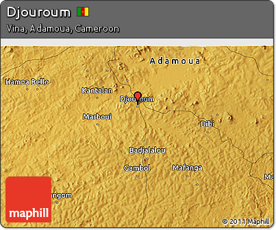 Physical 3D Map of Djouroum