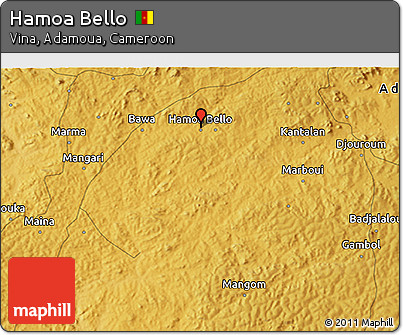 Physical 3D Map of Hamoa Bello