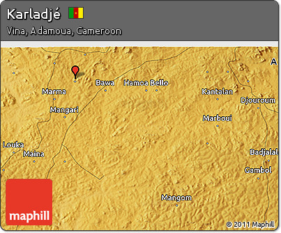 Physical 3D Map of Karladjé