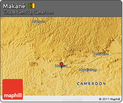 Physical 3D Map of Makané