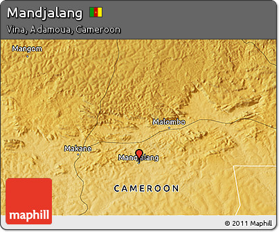 Physical 3D Map of Mandjalang