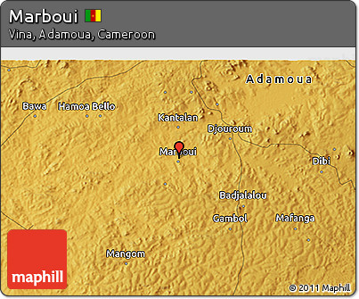 Physical 3D Map of Marboui