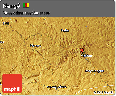 Physical 3D Map of Nangé