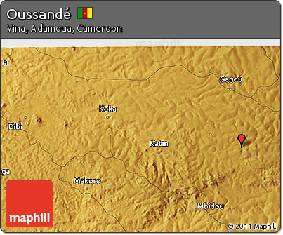 Physical 3D Map of Oussandé