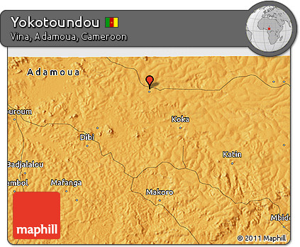 Political 3D Map of Yokotoundou