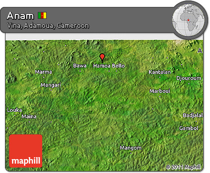 Satellite 3D Map of Anam