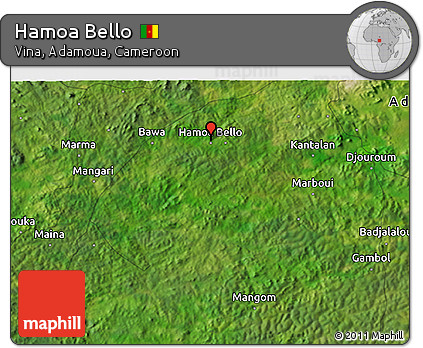 Satellite 3D Map of Hamoa Bello