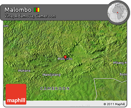 Satellite 3D Map of Malombo