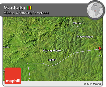 Satellite 3D Map of Manbaka