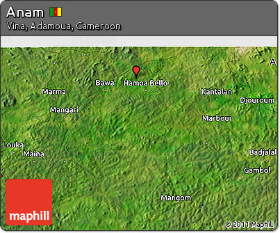 Satellite 3D Map of Anam