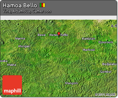 Satellite 3D Map of Hamoa Bello