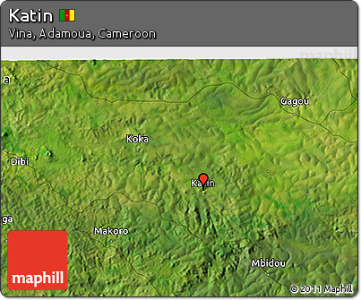 Satellite 3D Map of Katin