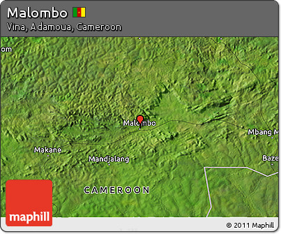 Satellite 3D Map of Malombo