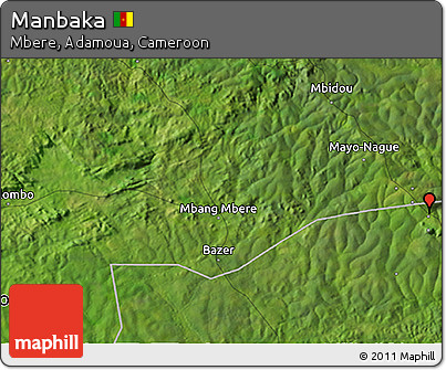 Satellite 3D Map of Manbaka