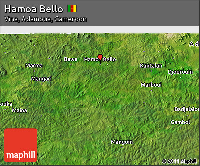 Satellite 3D Map of Hamoa Bello
