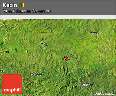 Satellite 3D Map of Katin
