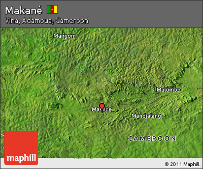 Satellite 3D Map of Makané