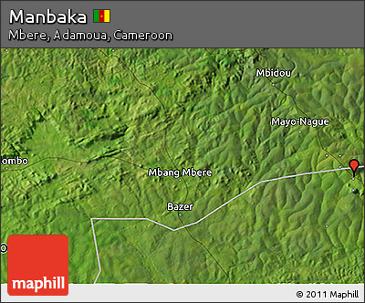 Satellite 3D Map of Manbaka