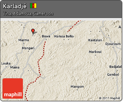 Shaded Relief 3D Map of Karladjé