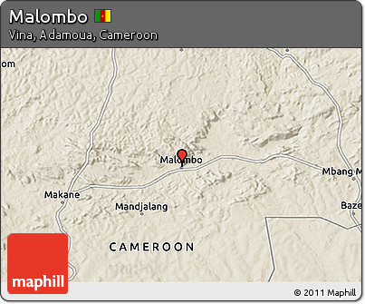 Shaded Relief 3D Map of Malombo