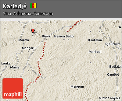 Shaded Relief 3D Map of Karladjé