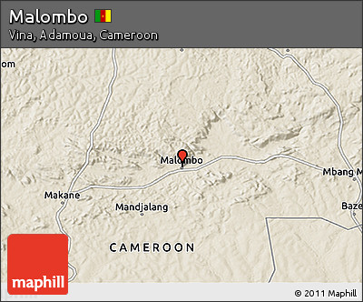 Shaded Relief 3D Map of Malombo