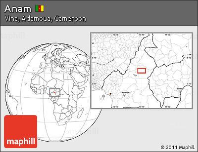 Blank Location Map of Anam