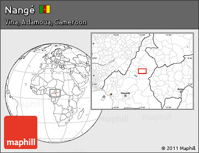 Blank Location Map of Nangé