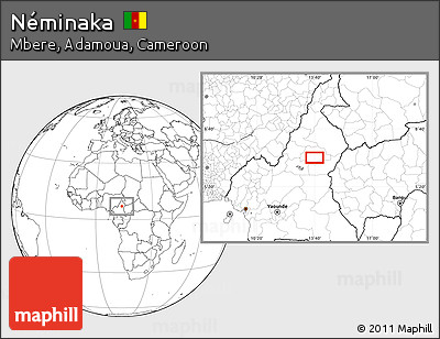 Blank Location Map of Néminaka