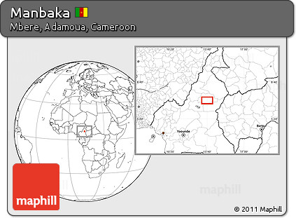 Blank Location Map of Manbaka