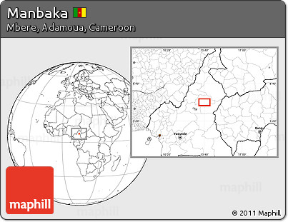 Blank Location Map of Manbaka