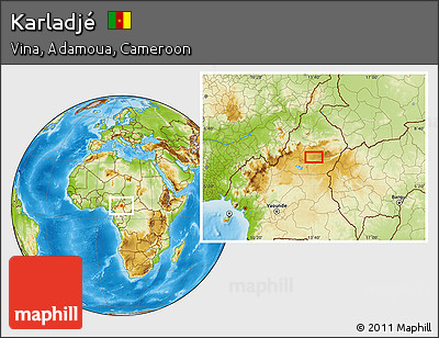 Physical Location Map of Karladjé