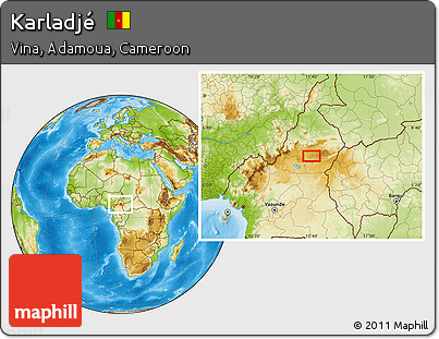 Physical Location Map of Karladjé