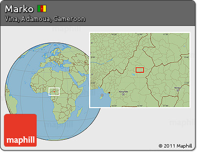 Savanna Style Location Map of Marko