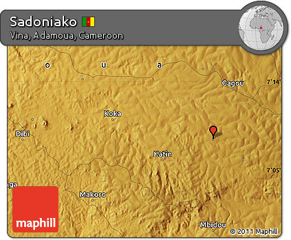 Physical Map of Sadoniako