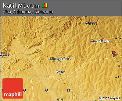 Physical Map of Katil Mboum