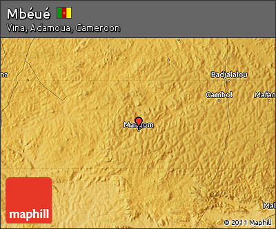 Physical Map of Mbéué