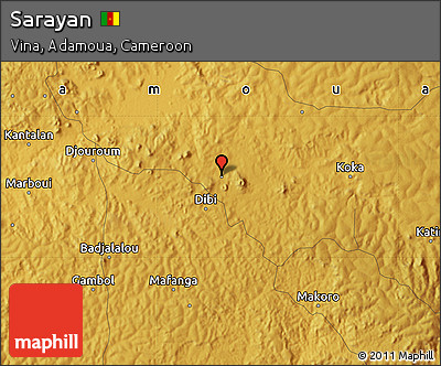Physical Map of Sarayan