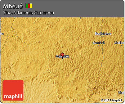 Physical Map of Mbéué