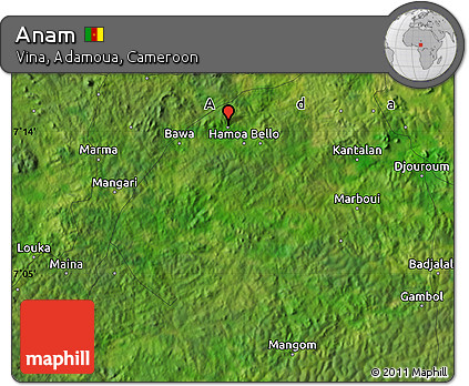 Satellite Map of Anam