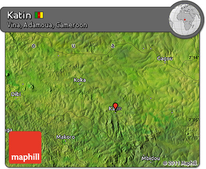 Satellite Map of Katin