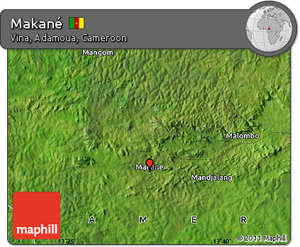 Satellite Map of Makané
