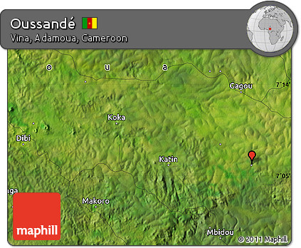 Satellite Map of Oussandé