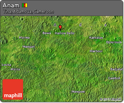 Satellite Map of Anam