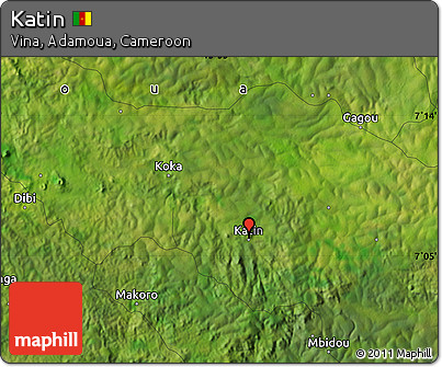 Satellite Map of Katin