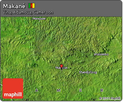 Satellite Map of Makané
