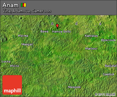 Satellite Map of Anam