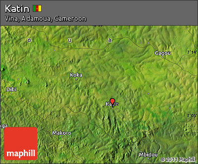 Satellite Map of Katin